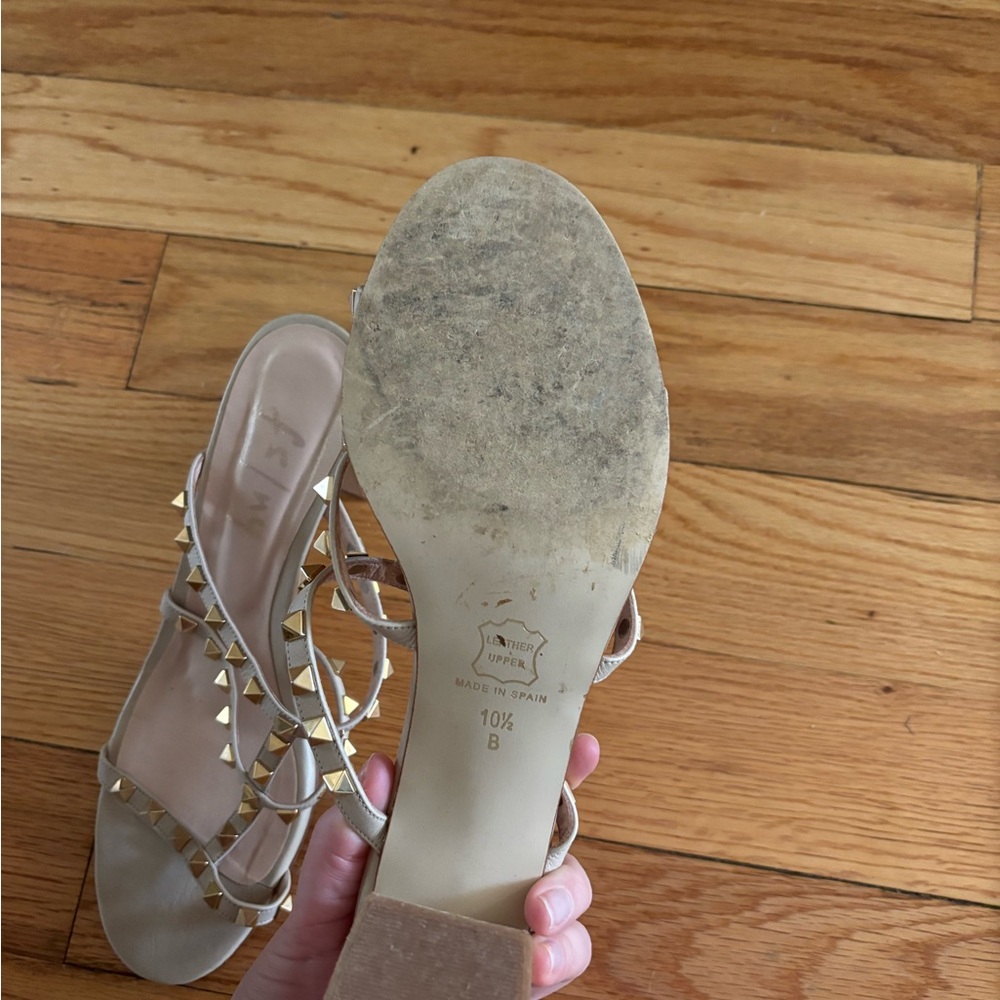 FSL/NY (French Sole New York) studded block heels - Picture 4 of 4